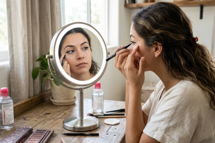 How to Apply Eyeliner Evenly and Neatly on Both Eyes