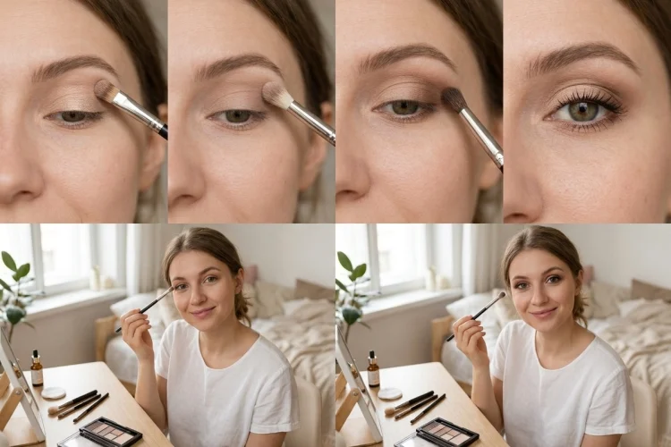 How to Apply Eyeshadow for a Simple Everyday Makeup Look